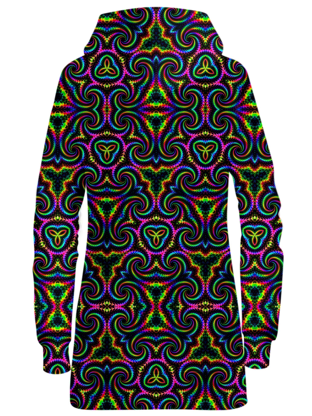 Kaleidoscope Flow Hoodie Dress