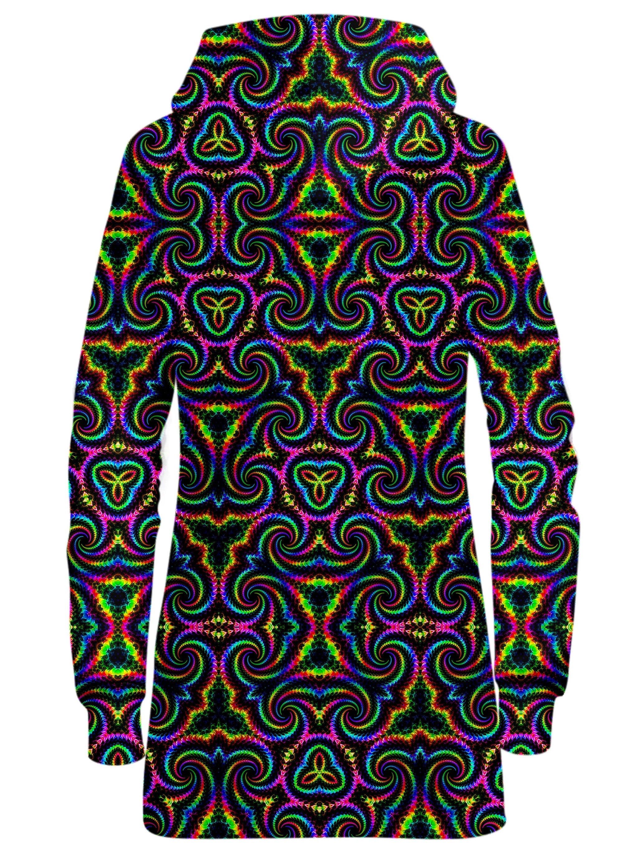 Kaleidoscope Flow Hoodie Dress
