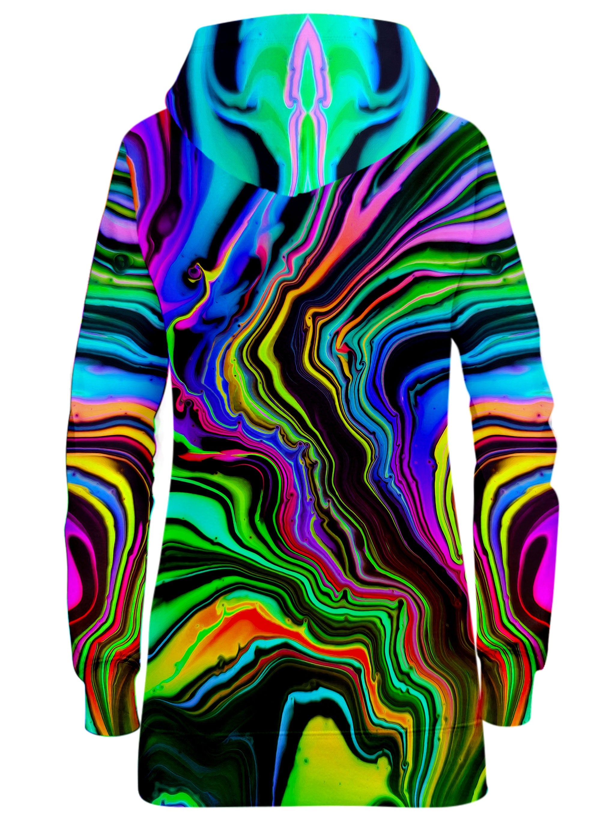 Rainbow Rift Hoodie Dress