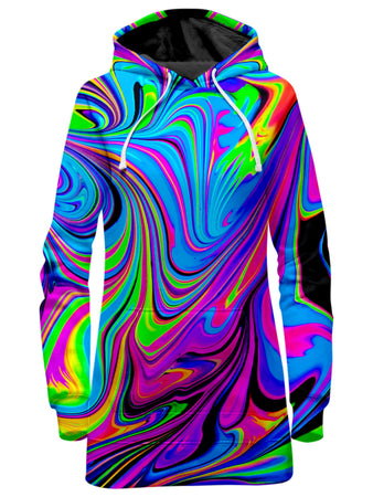 Psychedelic Pourhouse - Cosmic Flow Hoodie Dress