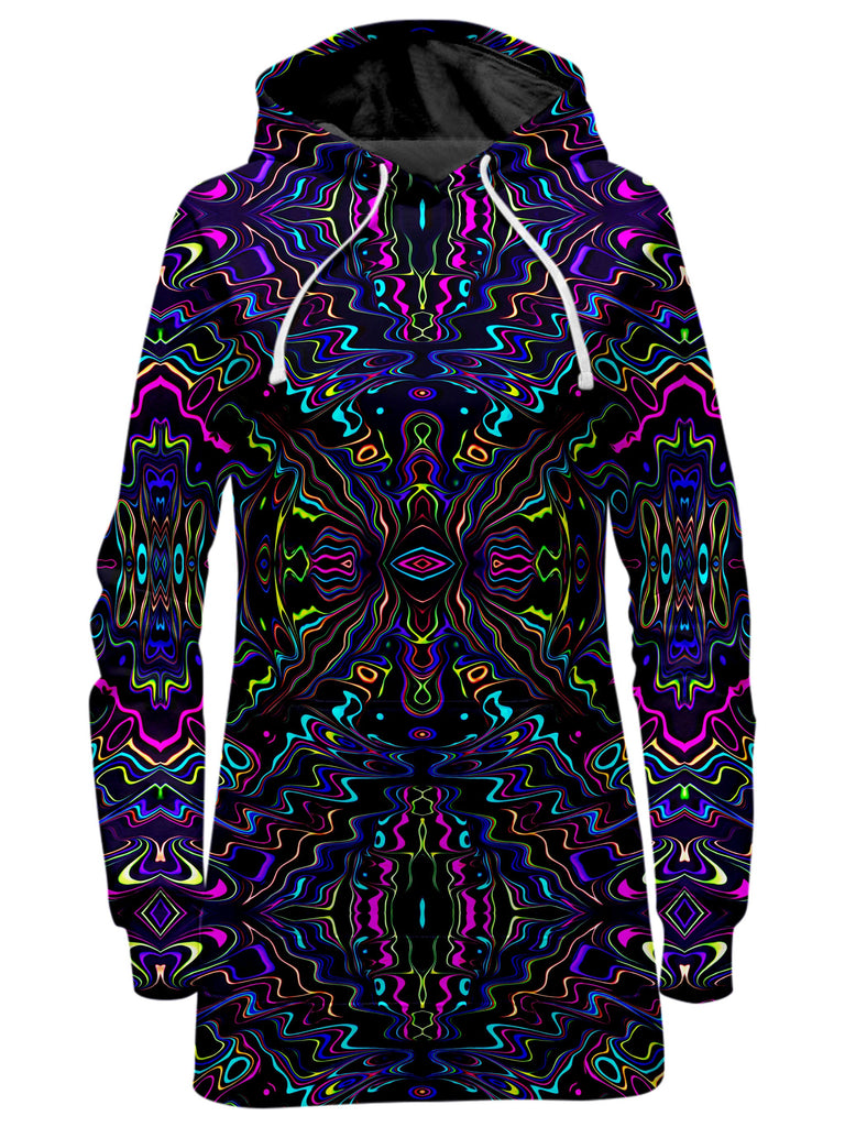 Psychedelic Pourhouse - Wonky Vision Hoodie Dress
