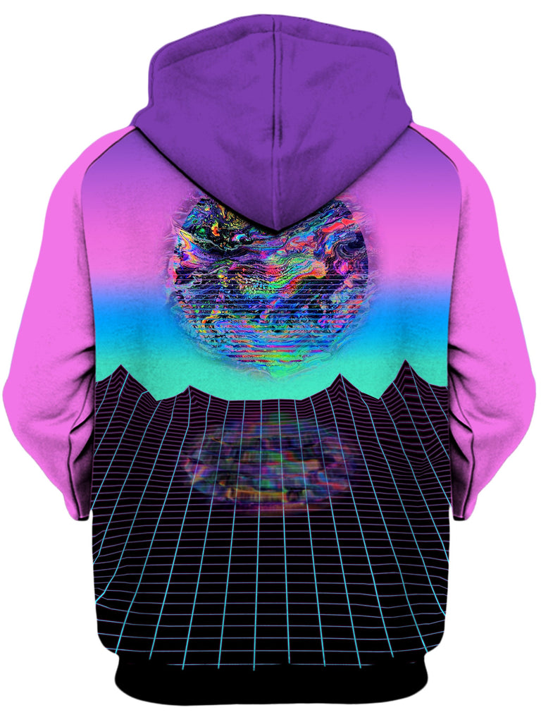 Psychedelic Outrun Unisex Zip-Up Hoodie