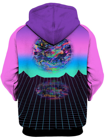 Psychedelic Pourhouse - Psychedelic Outrun Unisex Zip-Up Hoodie