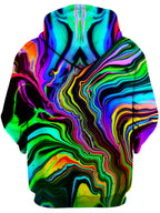 Rainbow Rift Unisex Zip-Up Hoodie Psychedelic Pourhouse Epic Hoodie