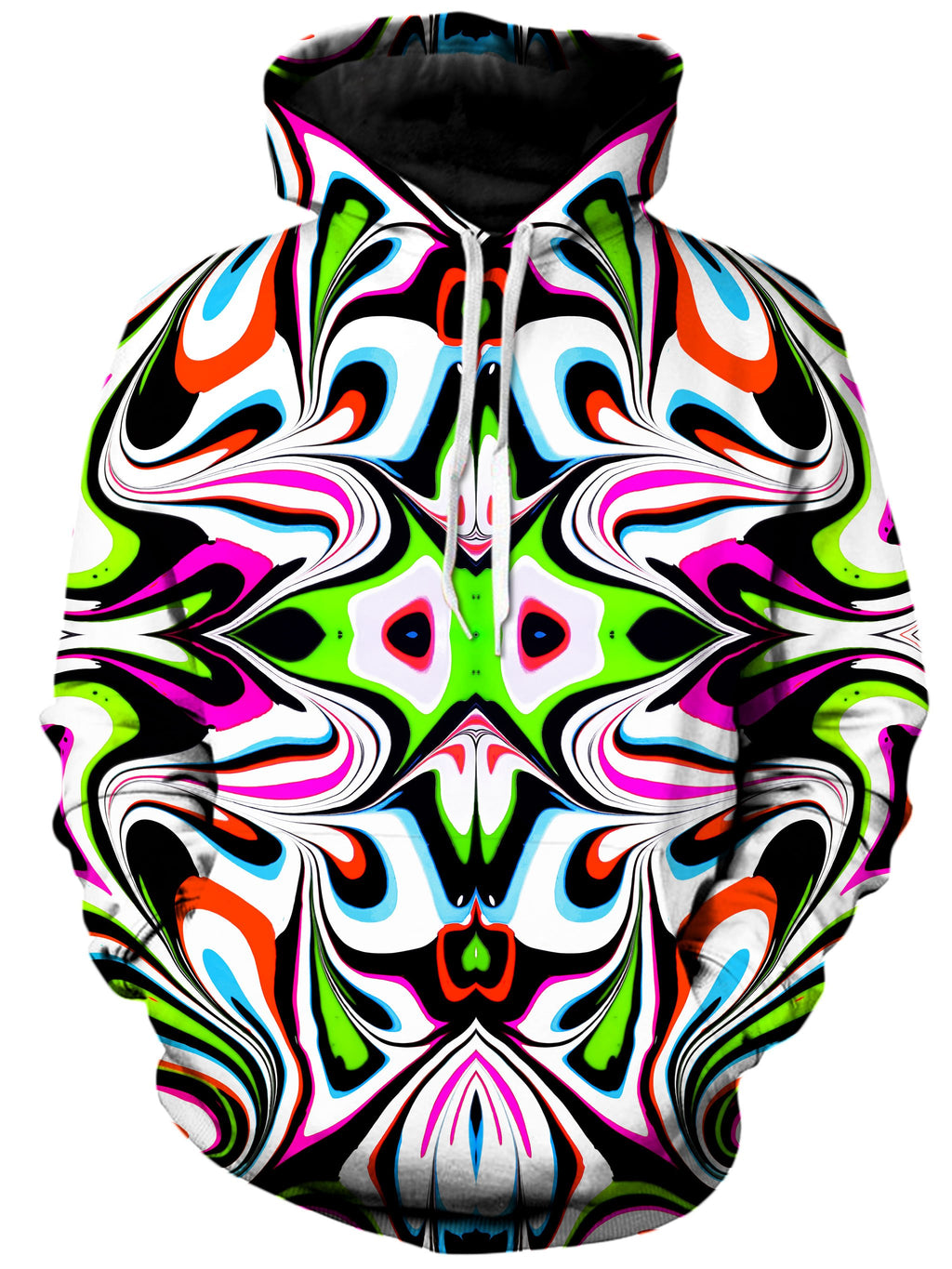 Neon Zebra Portal Unisex Hoodie