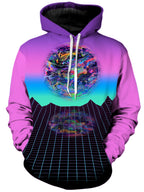 Psychedelic Outrun Unisex Hoodie Psychedelic Pourhouse Epic Hoodie