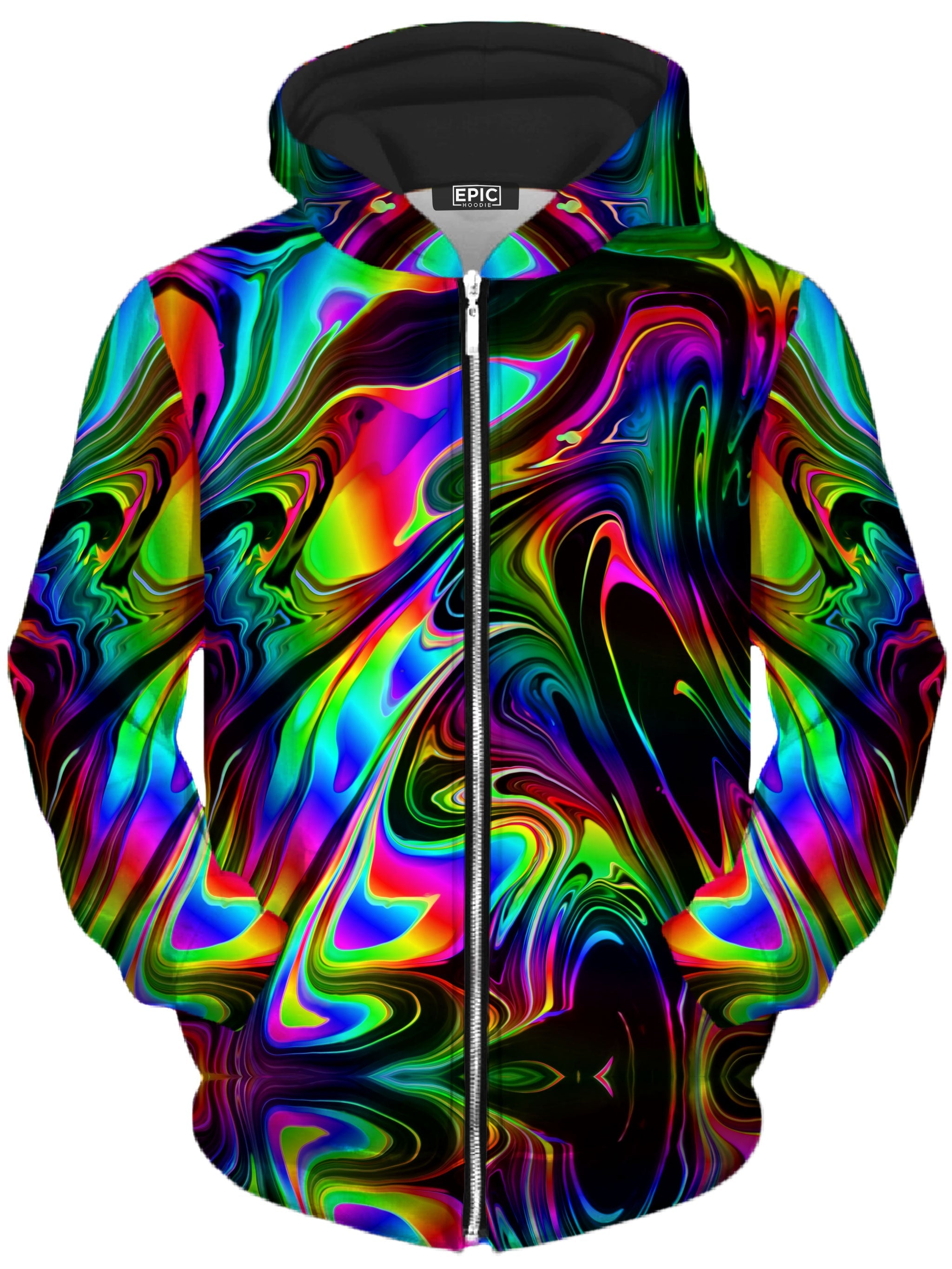 That Glow Flow Unisex Zip-Up Hoodie