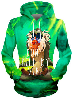 On Cue Apparel - Meditating Rafiki Hoodie