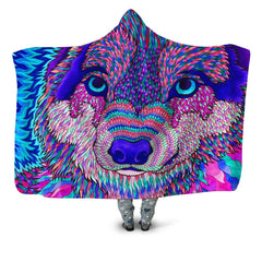 Wolfadelic III Hooded Blanket