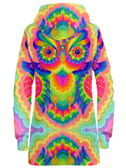 Cosmic Owl Hoodie Dress