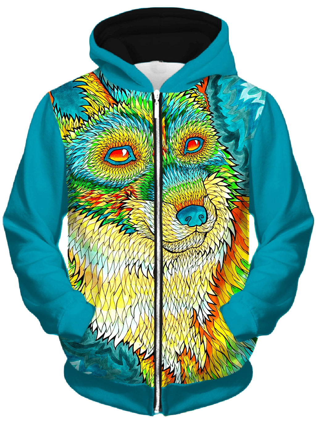 Foxadelic II Unisex Zip-Up Hoodie, Rachel Rosenkoetter, T6 - Epic Hoodie
