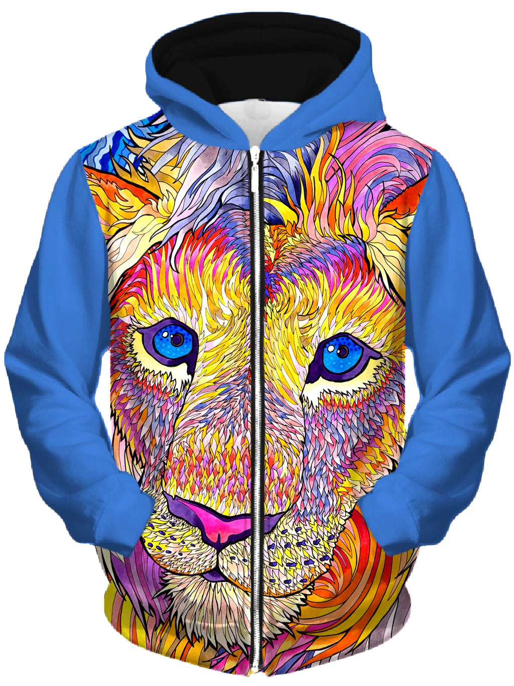 Kaleidoscopic King 2 Unisex Zip-Up Hoodie, Rachel Rosenkoetter, T6 - Epic Hoodie