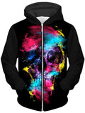 Skull 49 Unisex Zip-Up Hoodie, Riza Peker, T6 - Epic Hoodie