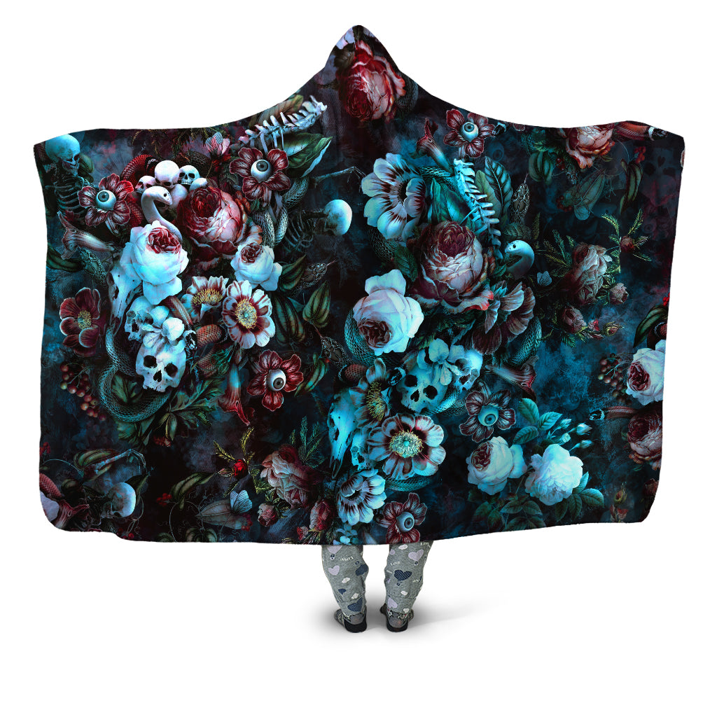 Eyes Of Darkness Hooded Blanket