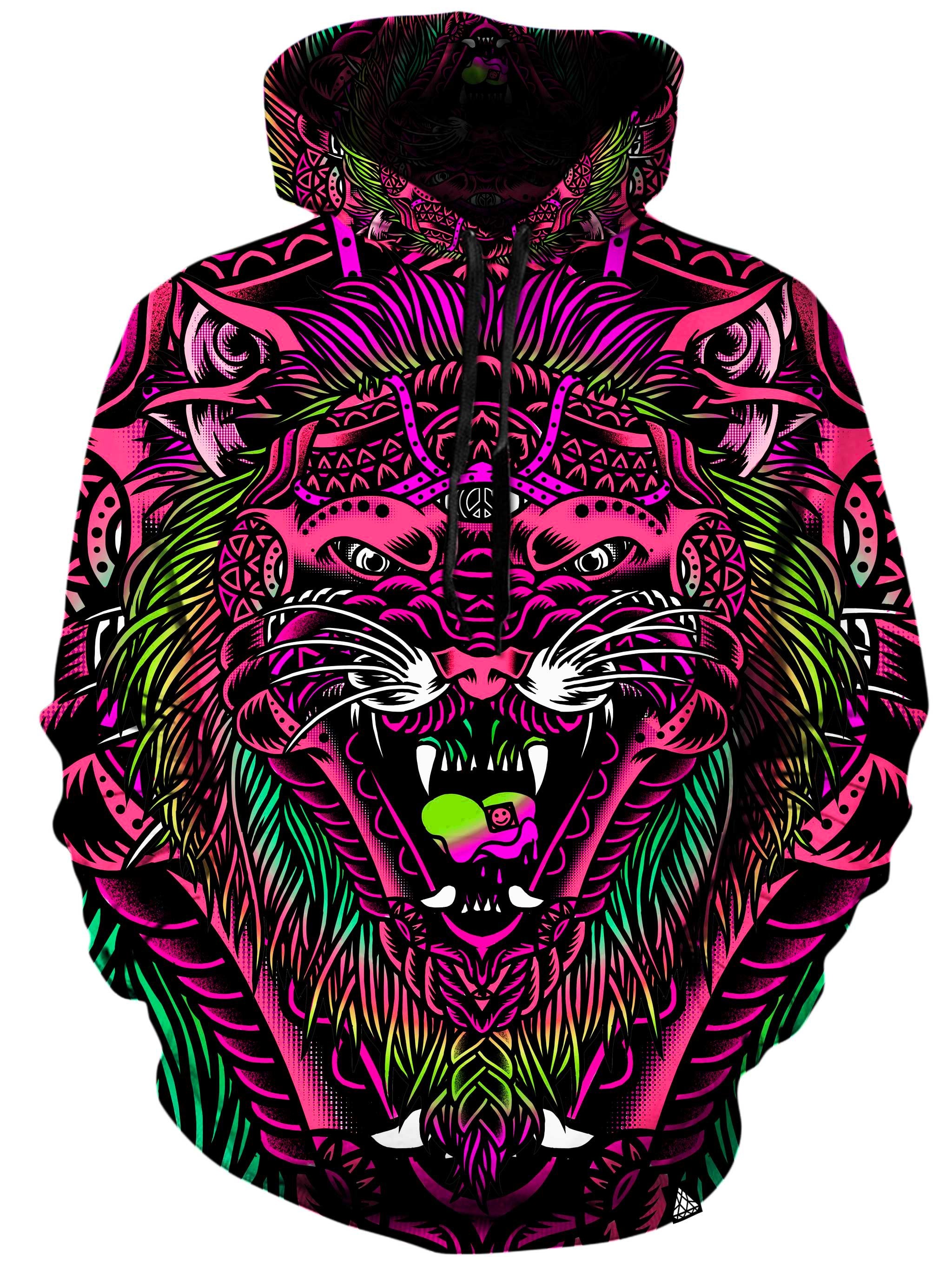 Acid Tiger Pink Unisex Hoodie, Set 4 Lyfe, T6 - Epic Hoodie