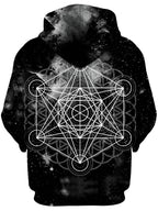 Black Space Metatrons Cube Unisex Hoodie Set 4 Lyfe Epic Hoodie
