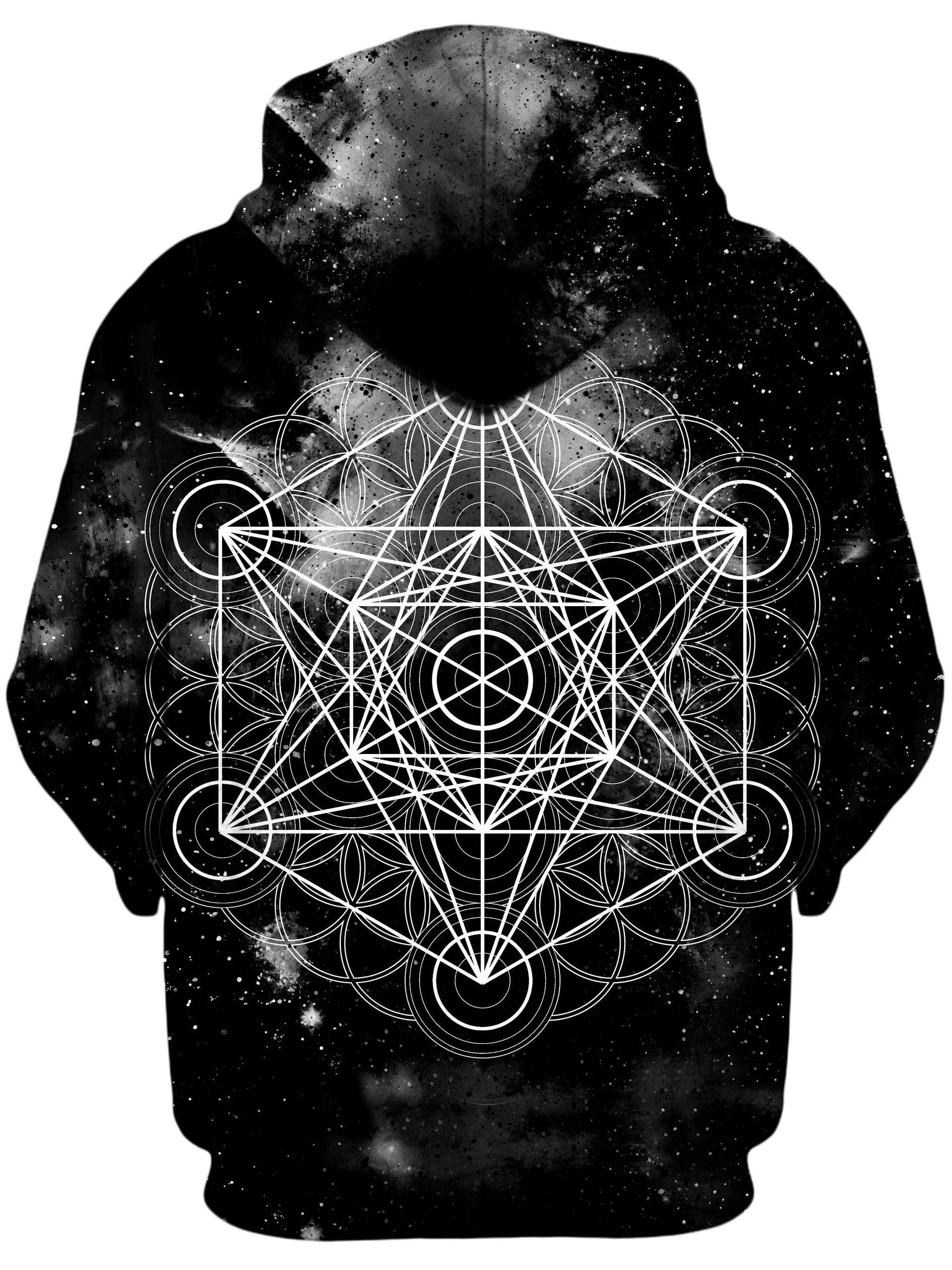 Black Space Metatrons Cube Unisex Hoodie