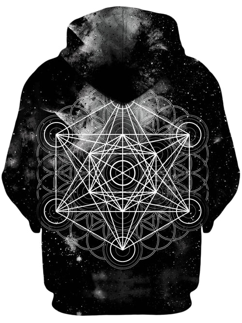 Black Space Metatrons Cube Unisex Hoodie Set 4 Lyfe Epic Hoodie