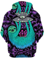 Sloth Abduction Unisex Hoodie Set 4 Lyfe Epic Hoodie