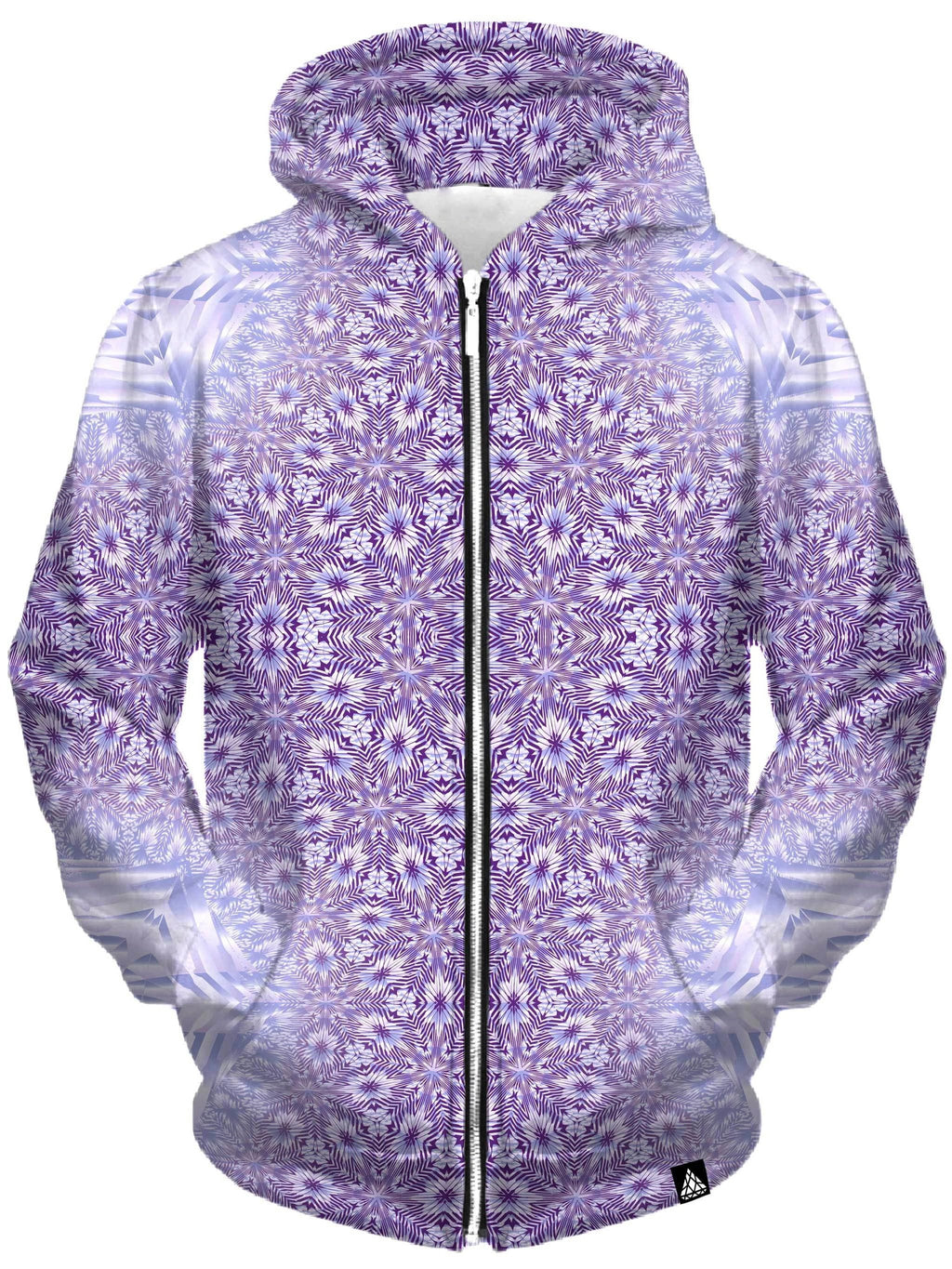 Lavender Starseed Portal Unisex Zip-Up Hoodie Set 4 Lyfe Epic Hoodie