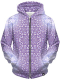 Lavender Starseed Portal Unisex Zip-Up Hoodie Set 4 Lyfe Epic Hoodie