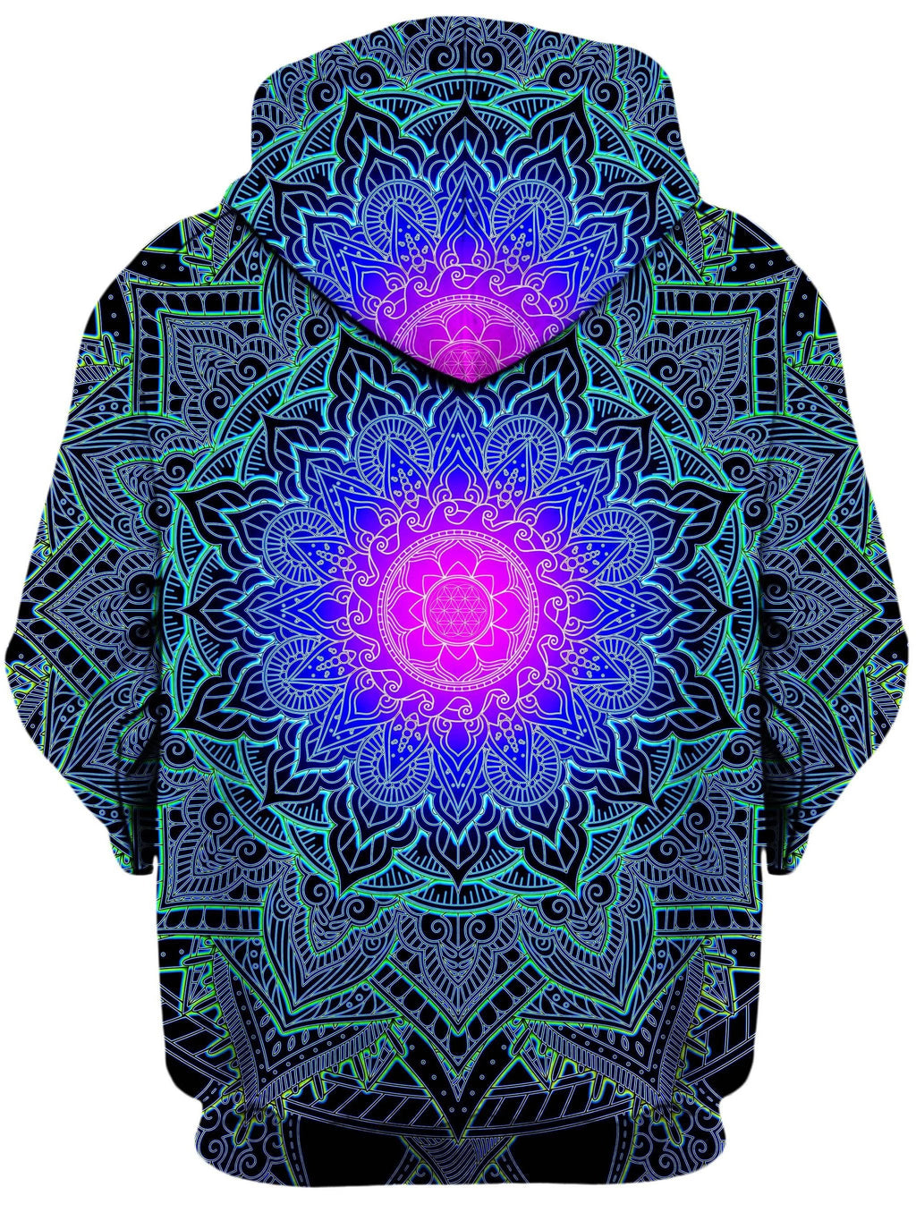 Mandala Love Unisex Zip-Up Hoodie Set 4 Lyfe Epic Hoodie
