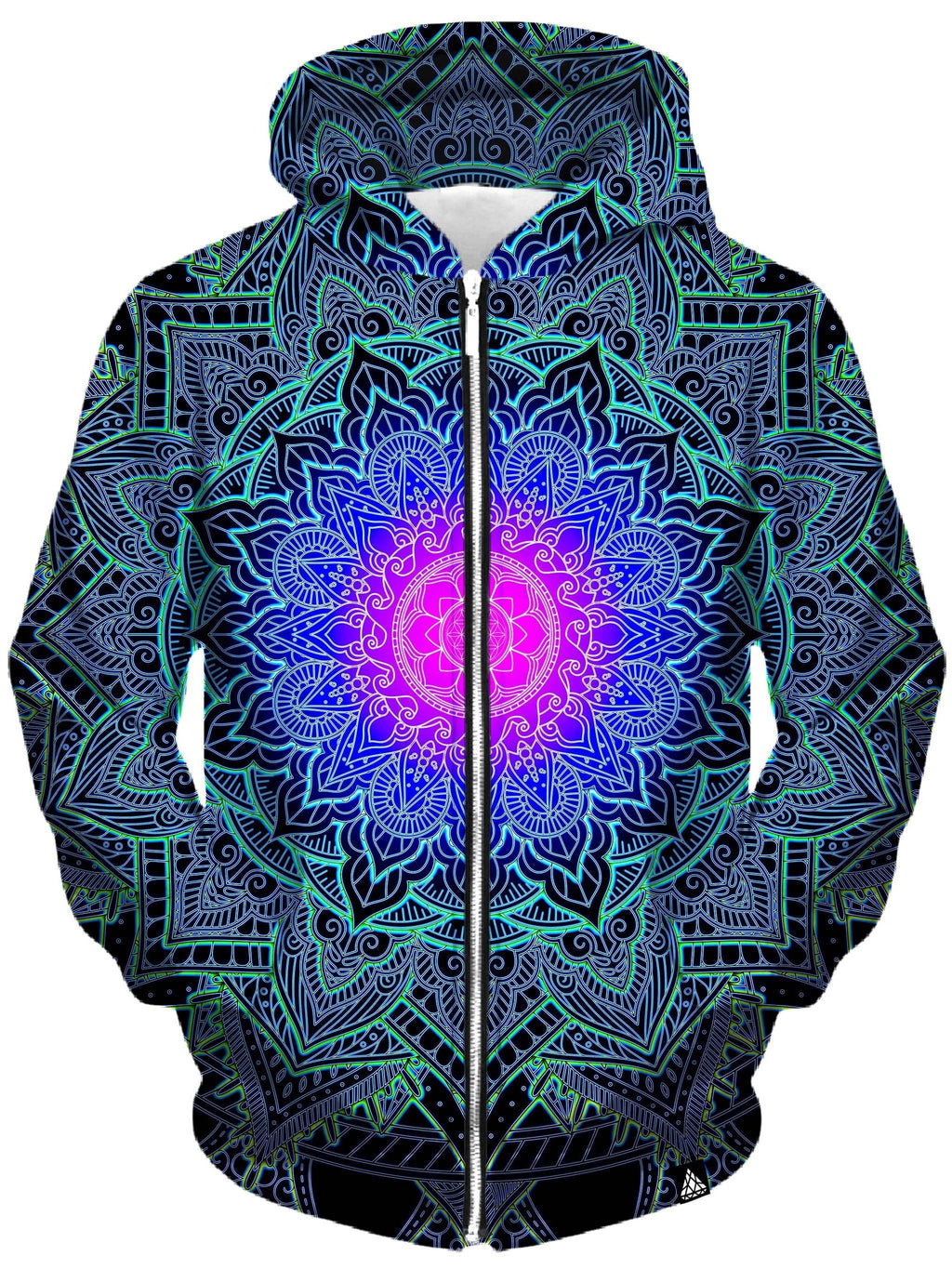 Mandala Love Unisex Zip-Up Hoodie Set 4 Lyfe Epic Hoodie