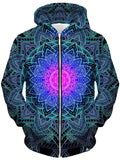Mandala Love Unisex Zip-Up Hoodie Set 4 Lyfe Epic Hoodie
