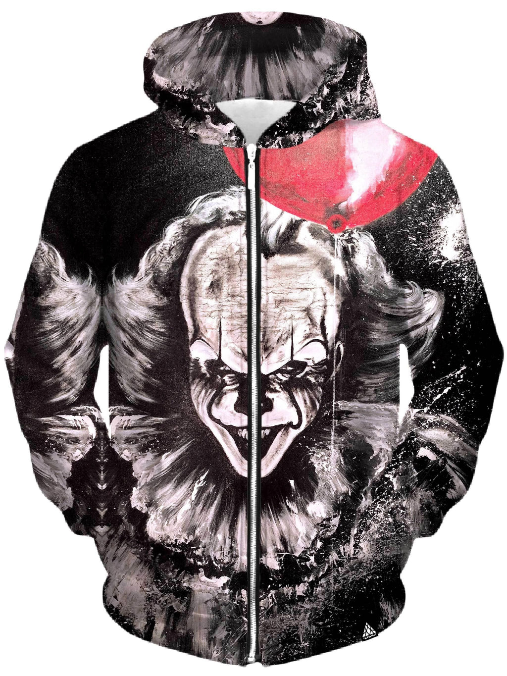 Red Balloon Unisex Zip-Up Hoodie Set 4 Lyfe Epic Hoodie