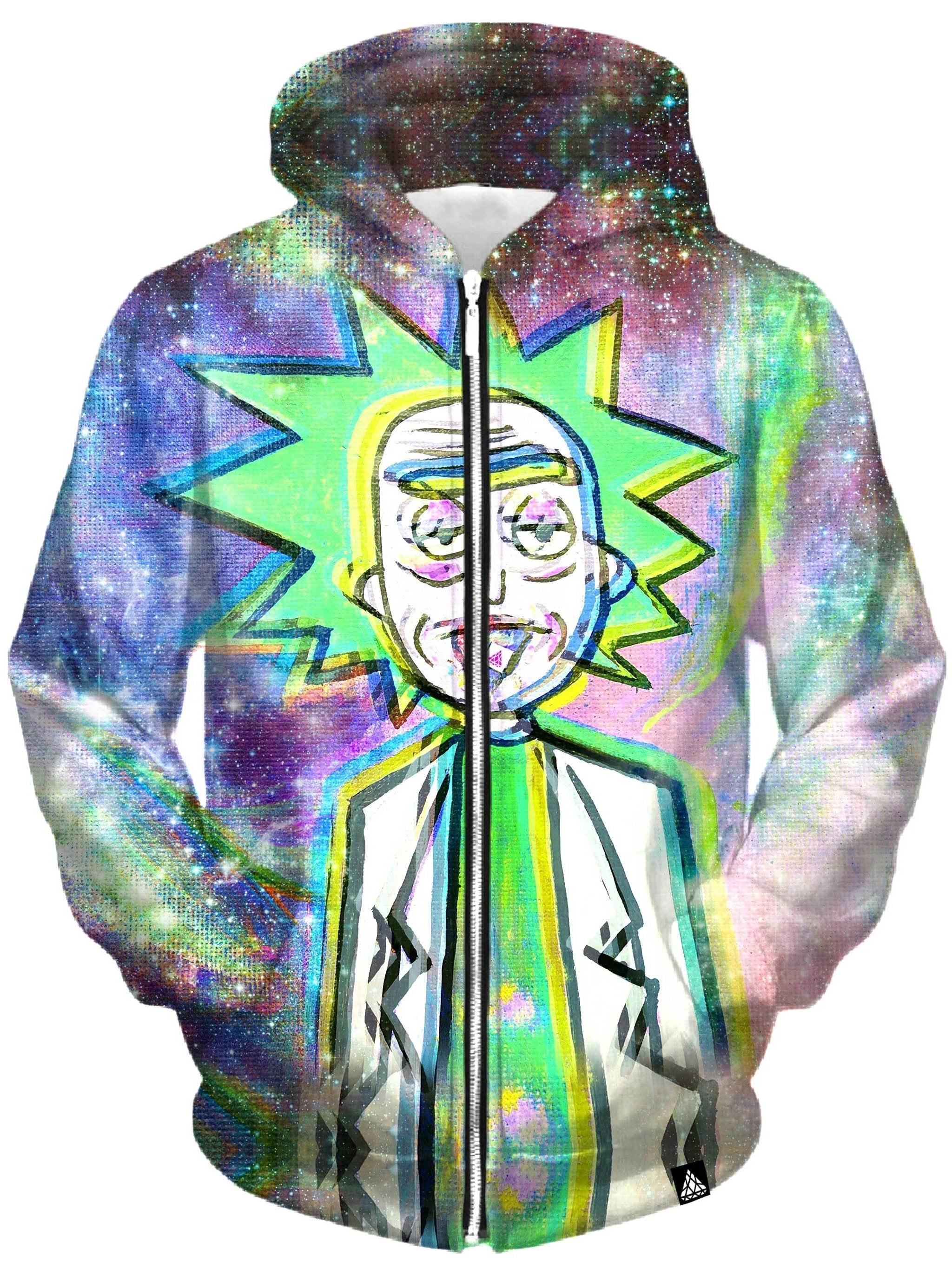 Trippy Rick Unisex Zip-Up Hoodie Set 4 Lyfe Epic Hoodie
