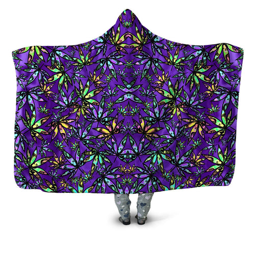 Cannabis Cascade Hooded Blanket Sartoris Art Epic Hoodie
