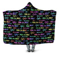 Feel the Beat Hooded Blanket Sartoris Art Epic Hoodie
