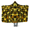 Gold Splatter Hooded Blanket Sartoris Art Epic Hoodie