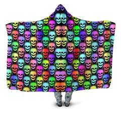 Skull Deejays Hooded Blanket