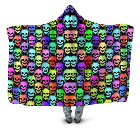 Sartoris Art - Skull Deejays Hooded Blanket