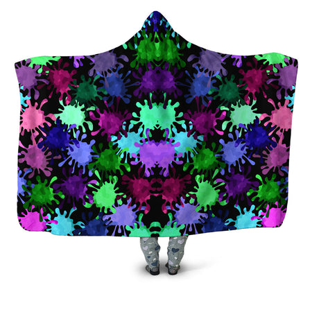 Sartoris Art - Tripadelic Splatter Hooded Blanket