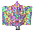 Trippy Peace Signs Hooded Blanket Sartoris Art Epic Hoodie