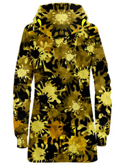 Gold Splatter Hoodie Dress