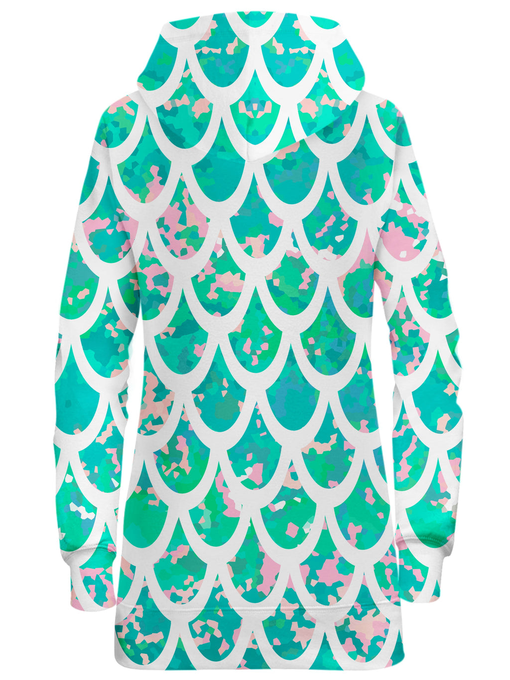 Mermaid Scales White Hoodie Dress Sartoris Art Epic Hoodie
