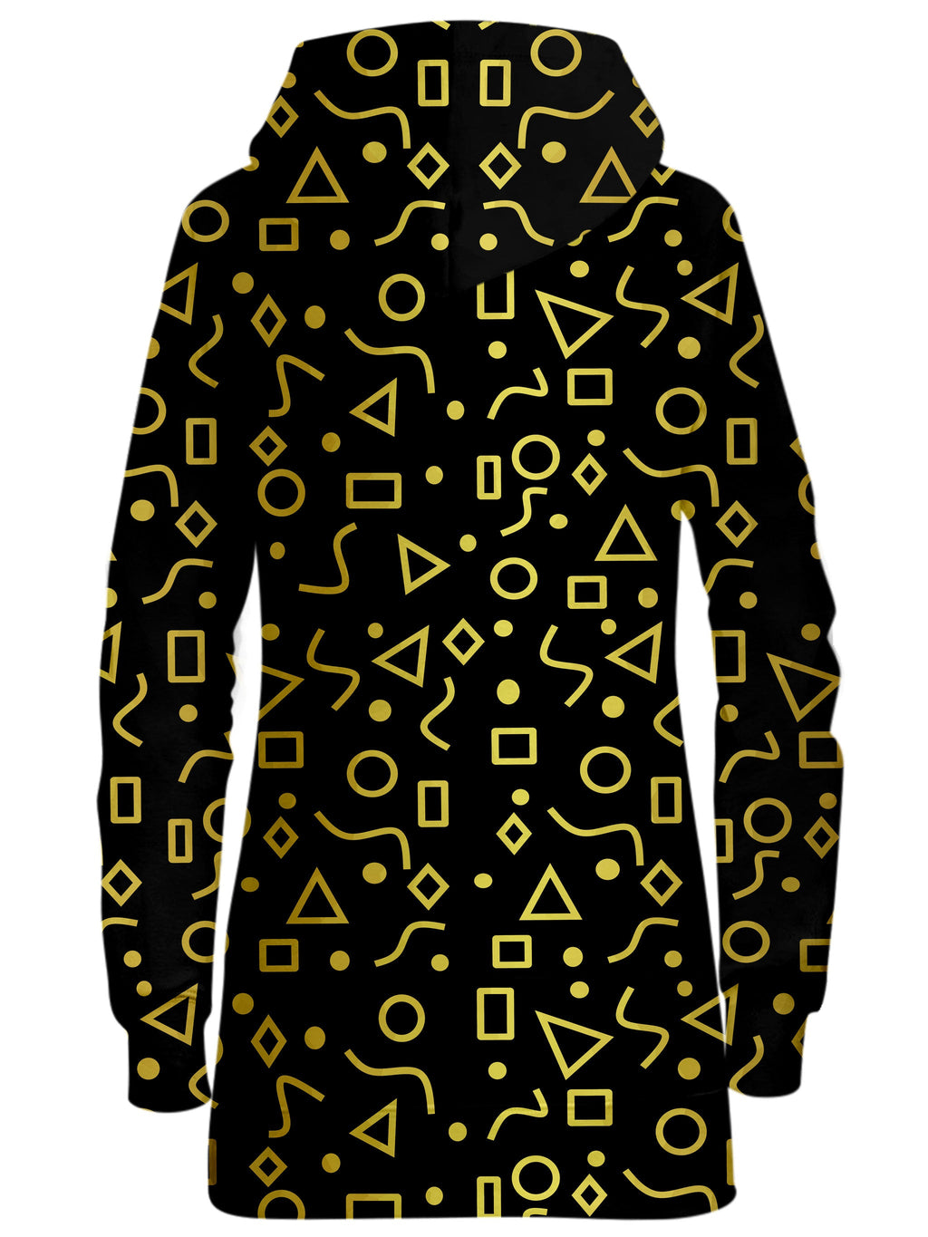Mod Gold Shapes Hoodie Dress Sartoris Art Epic Hoodie
