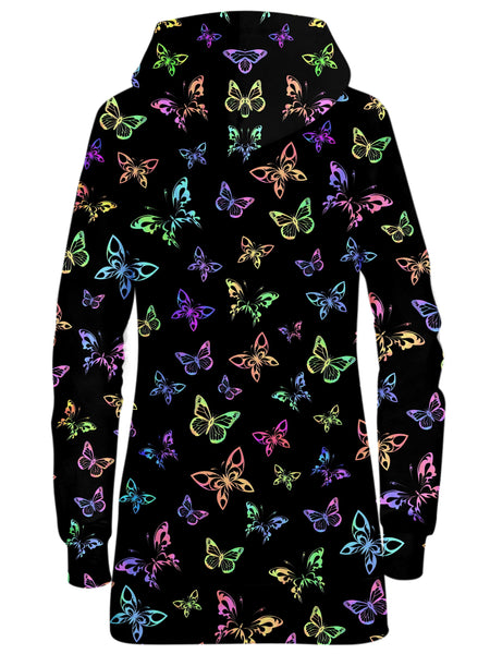 Sartoris Art - Psychedelic Butterflies Hoodie Dress