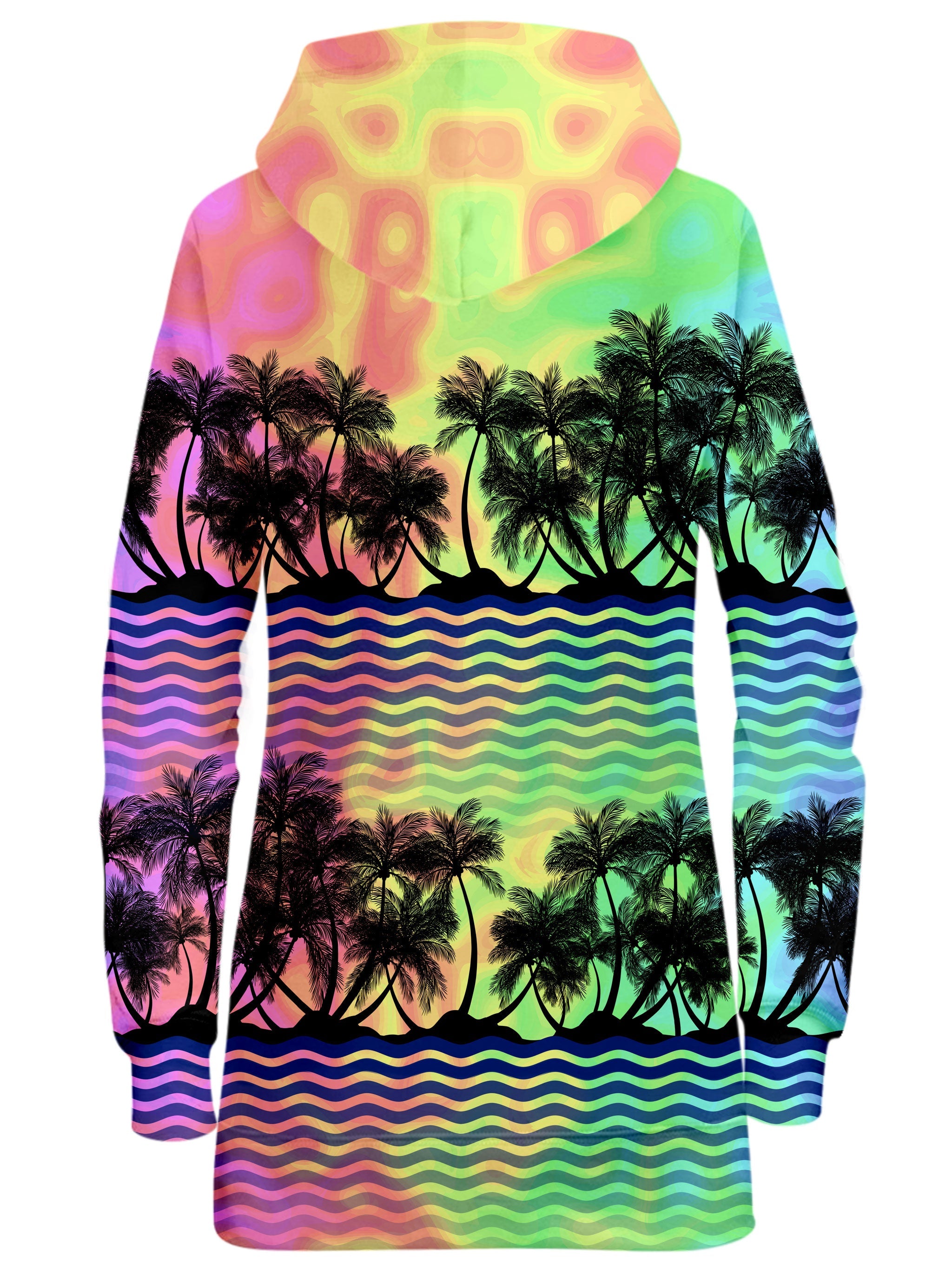 Tropical Sunset Hoodie Dress