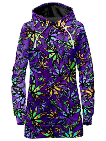 Sartoris Art - Cannabis Cascade Hoodie Dress