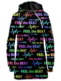 Feel the Beat Hoodie Dress Sartoris Art Epic Hoodie