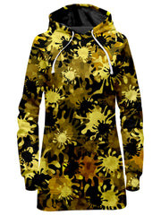 Gold Splatter Hoodie Dress