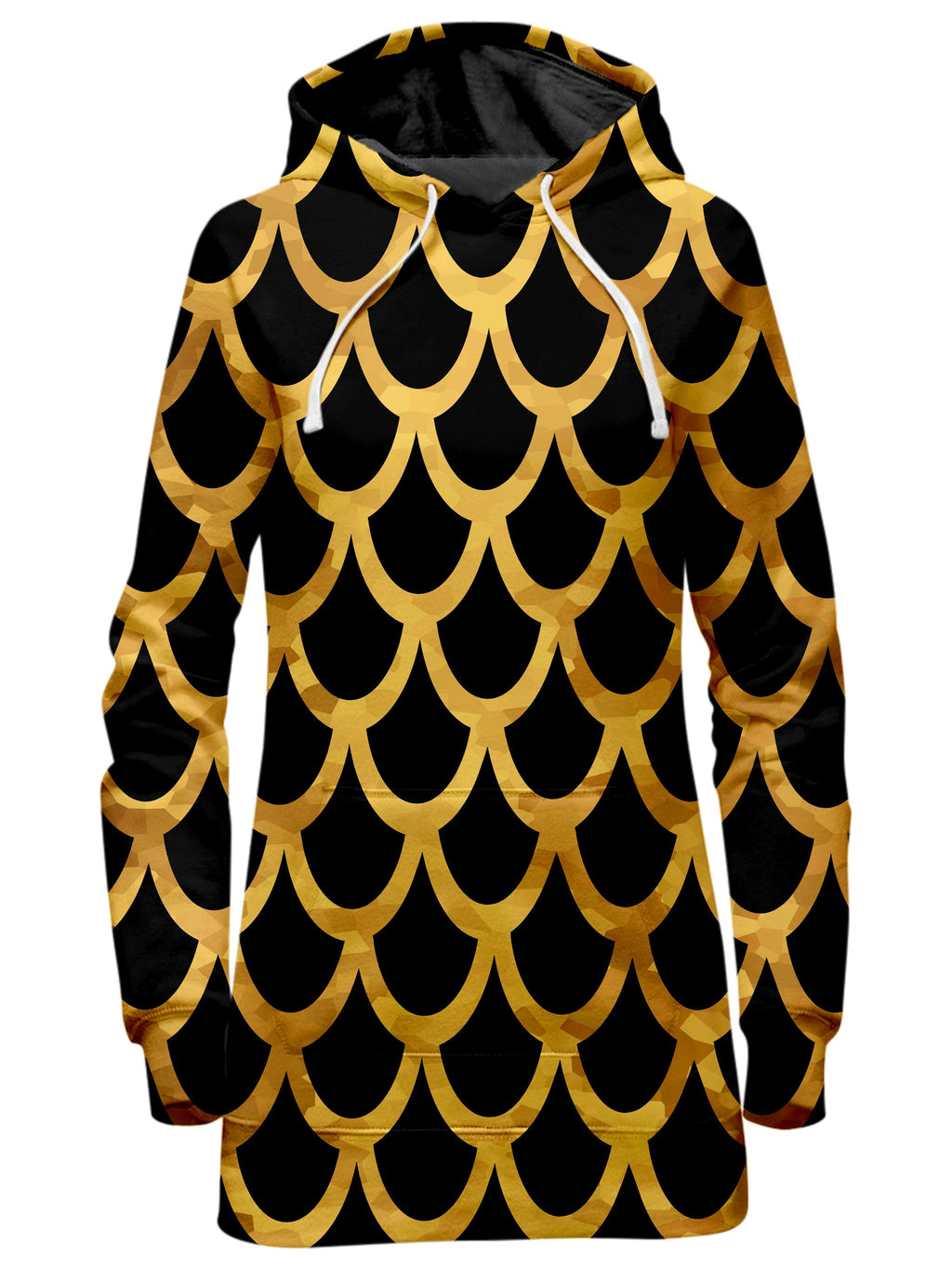 Mermaid Scales Gold Hoodie Dress Sartoris Art Epic Hoodie