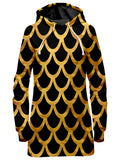 Mermaid Scales Gold Hoodie Dress Sartoris Art Epic Hoodie
