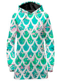Mermaid Scales White Hoodie Dress Sartoris Art Epic Hoodie