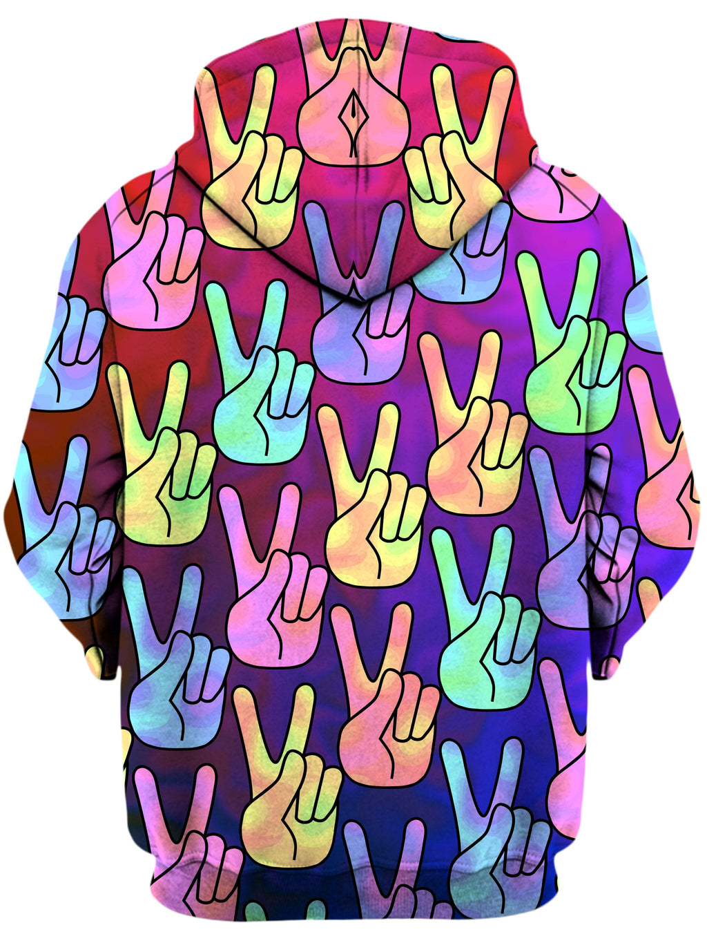 Hippy Trippy Unisex Zip-Up Hoodie Sartoris Art Epic Hoodie