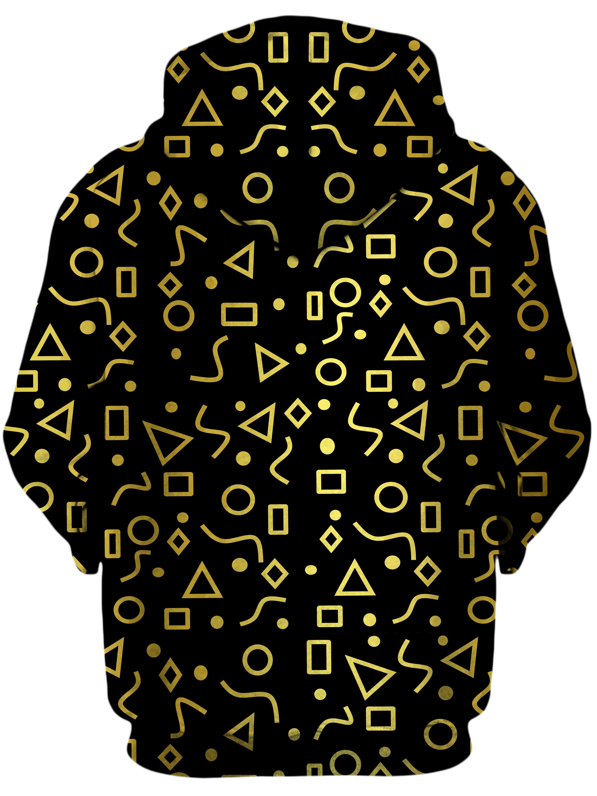 Mod Gold Shapes Unisex Zip-Up Hoodie
